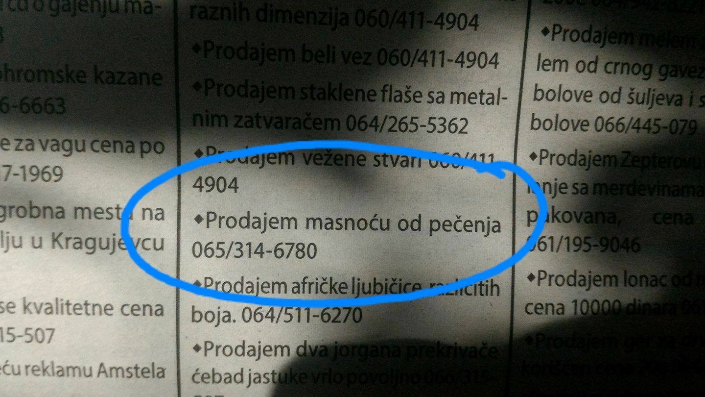 Ovo je vjerojatno najčudniji oglas koji ste ikada pročitali!
