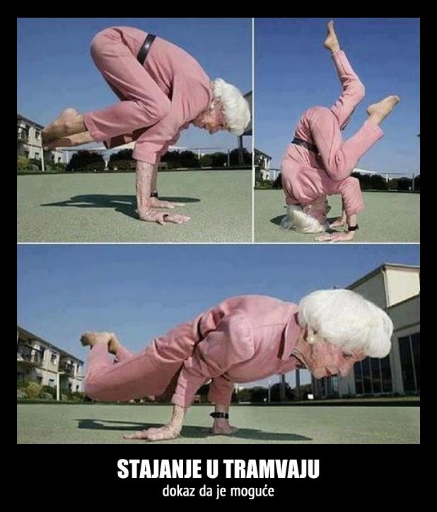 Konačno dokazano da bakice mogu stajati u tramvaju!
