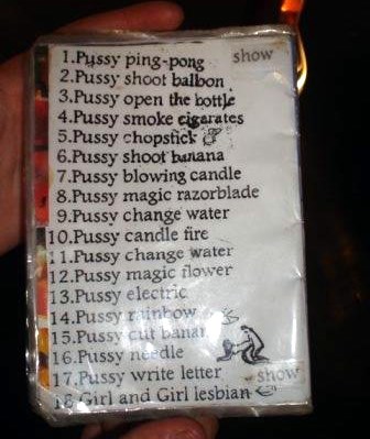 Bangkok: Meni iz Četvrti crvenih svjetiljki