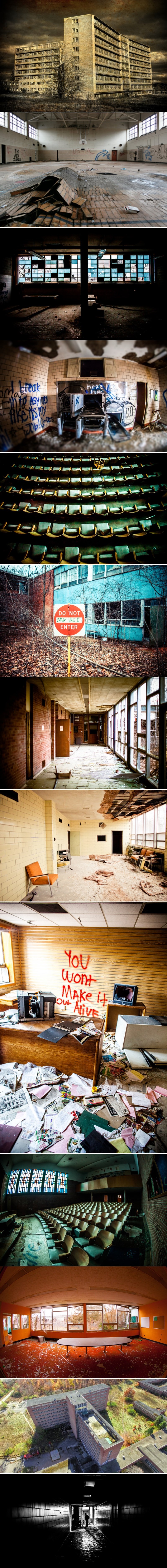 Napuštena psihijatrijska bolnica kraj Detroita kao da je izašla iz horora