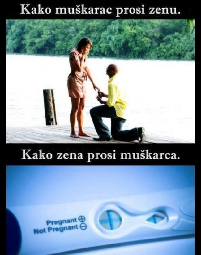 Kad te žena zaprosi nema "Ne"