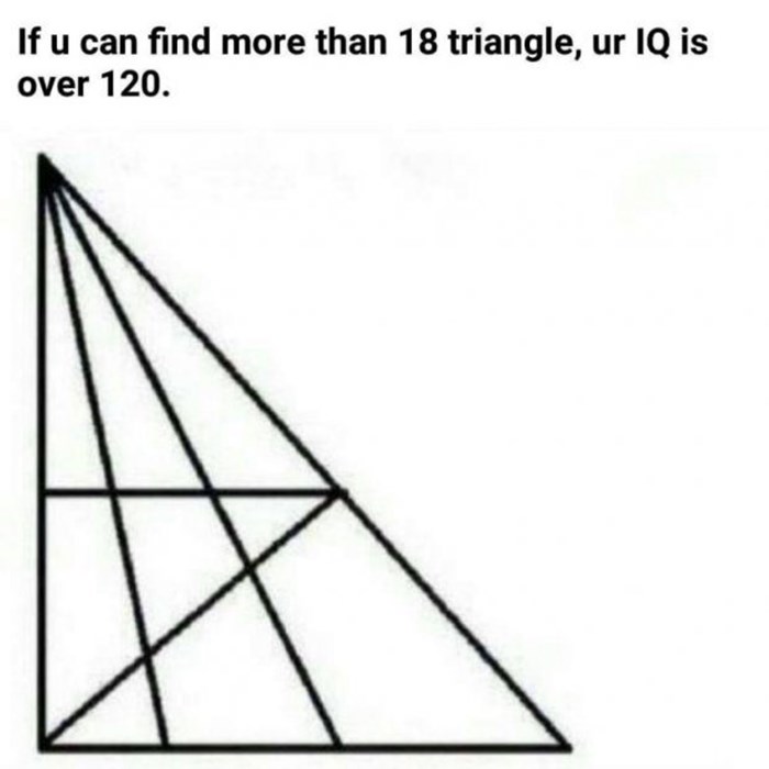 Jeste li genijalci: Pronađi više od 18 trokuta