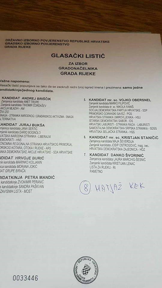 Ovaj Riječanin je jučer znao za koga treba glasati