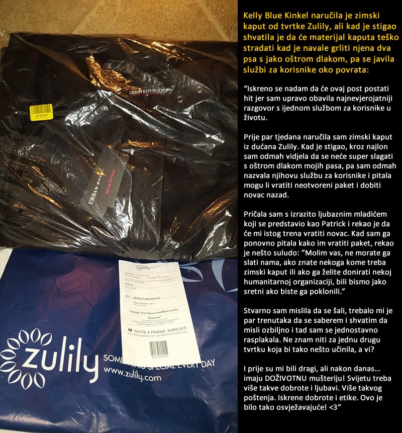 Žena je pokušala vratiti naručeni zimski kaput, odgovor tvrtke ju je šokirao za cijeli život