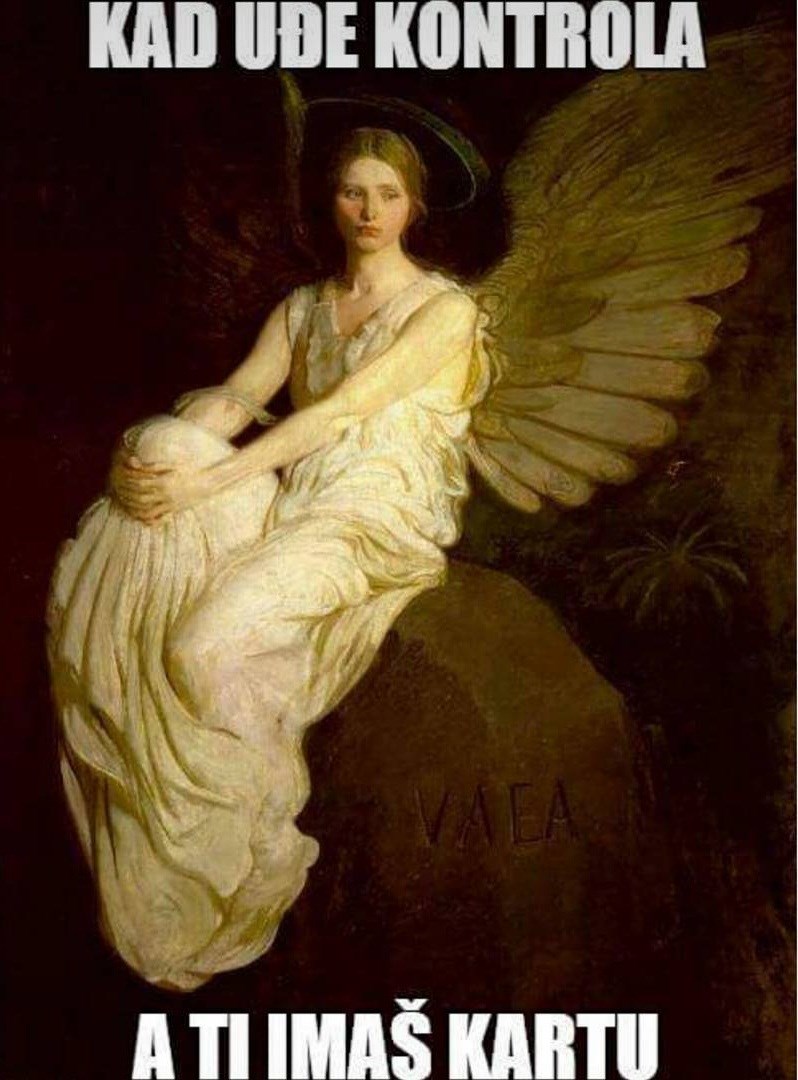 Ono kad uđe kontrola, a ti imaš kartu