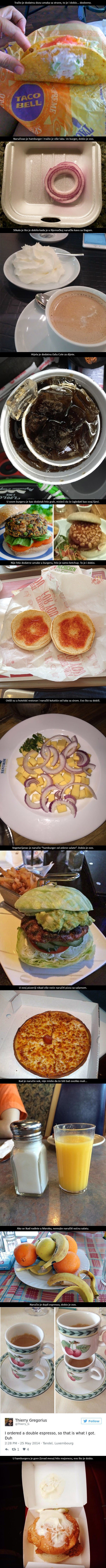 Trinaest konobara koji su narudžbe shvatili previše doslovno