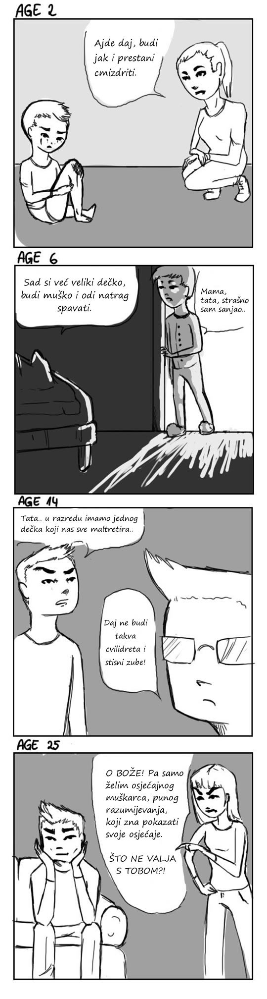 Teško ti je naći osjećajnog muškarca? Evo zašto!