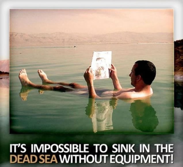 Nemoguće se utopiti u Mrtvom moru