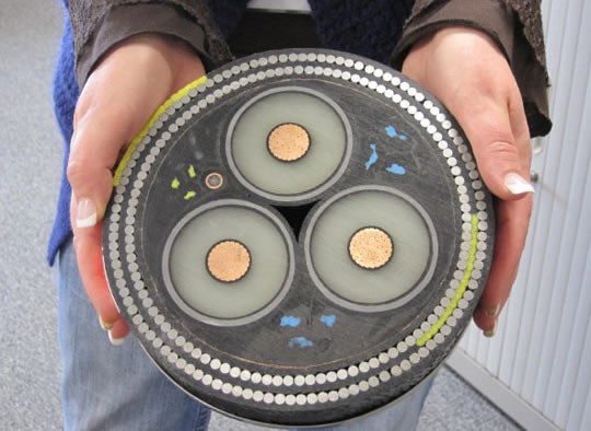 Podmorski kabel u presjeku