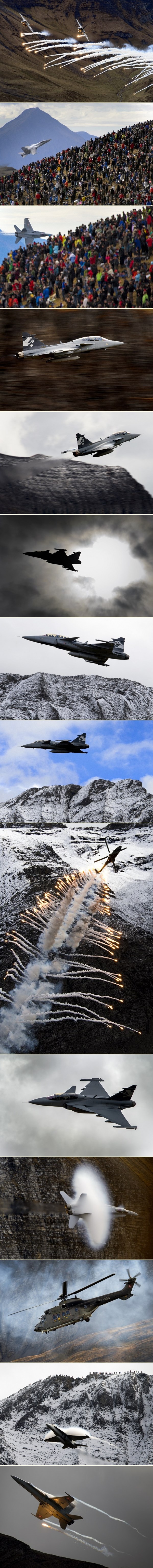 Moćne švicarske zračne snage među planinskim vrhuncima