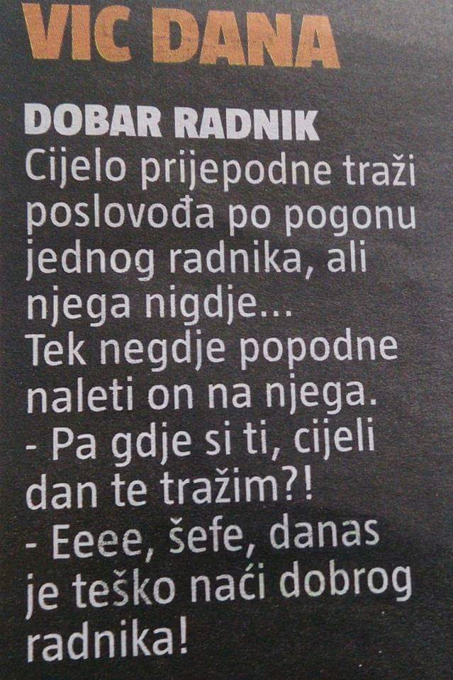 Bilo bi smiješno da nije istinito