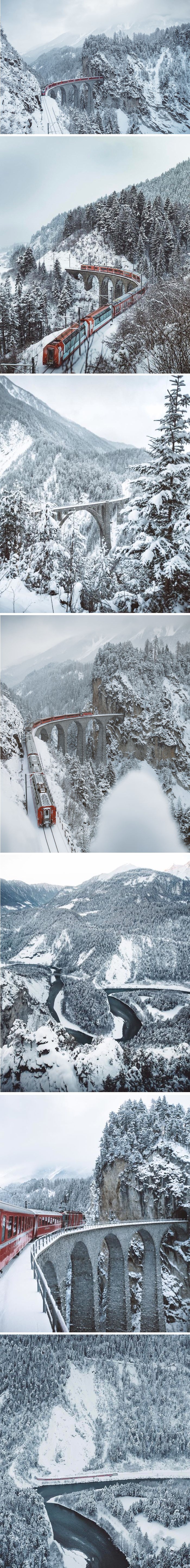 Ovaj je čovjek fotografirao prirodne ljepote snijegom okupane Švicarske