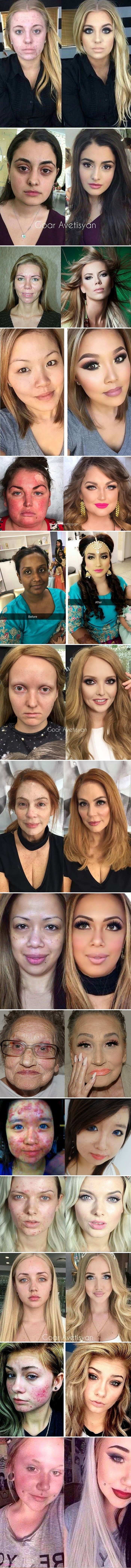 Nevjerojatne fotke prije i nakon šminkanja: Neke od ovih žena bi i majke jedva prepoznale!