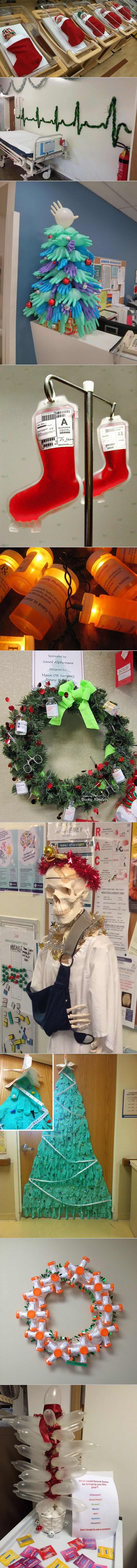 BOLNIČKI BOŽIĆNI UKRASI: Sestre i doktori su pravi kreativci!