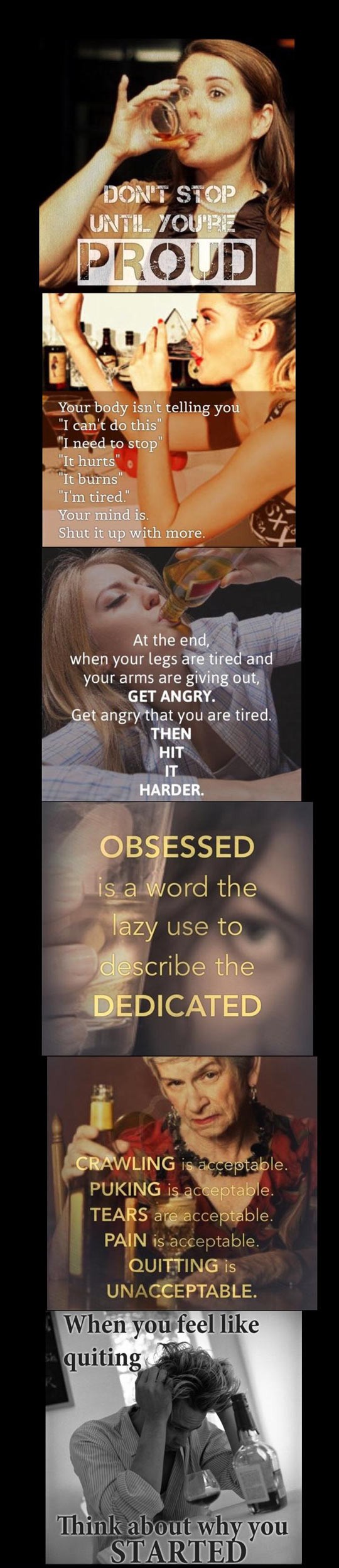 Što se dogodi kada motivacijske fitness citate dodate na fotografije pijanih ljudi