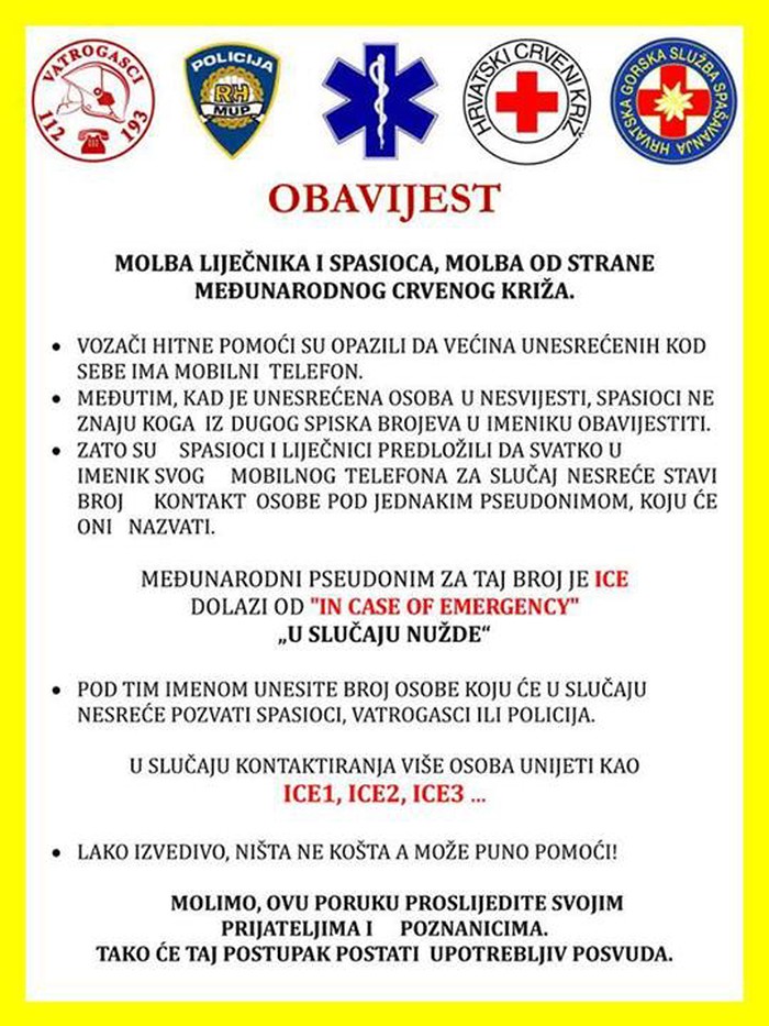 Molba spasioca: Proslijedi prijateljima!