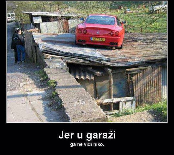 Ferrarijem kroz polje, da ga vide bolje