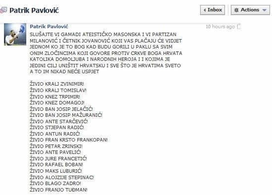 Pomahnitali ustaša širi mir i dobro