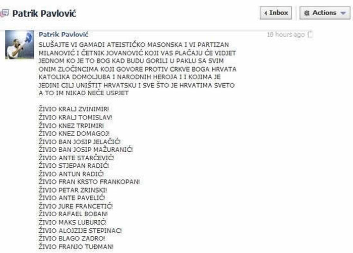 Pomahnitali ustaša širi mir i dobro