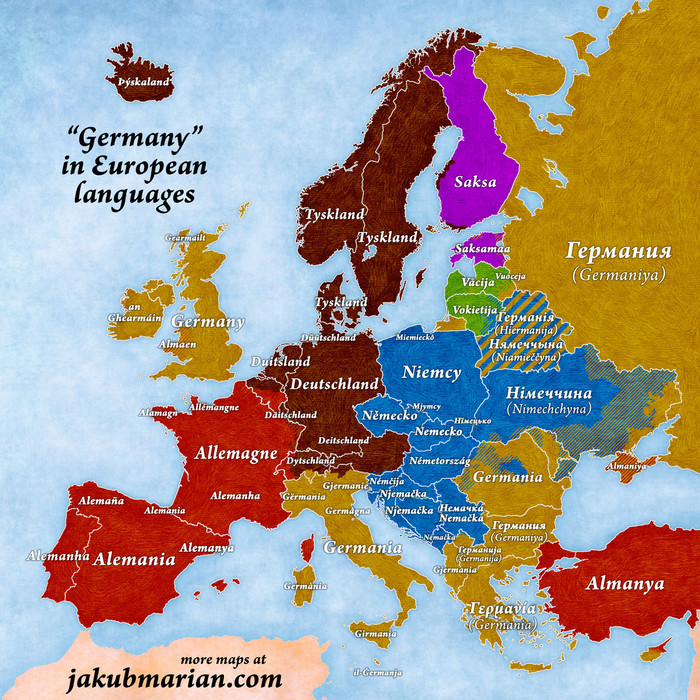 Evo kako Europljani zovu Njemačku na svojim jezicima