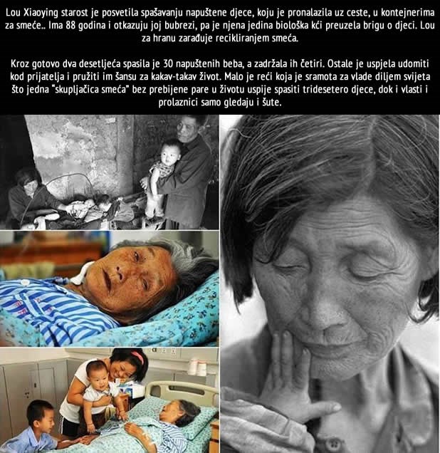 Siromašna starica spasila 30 napuštenih beba