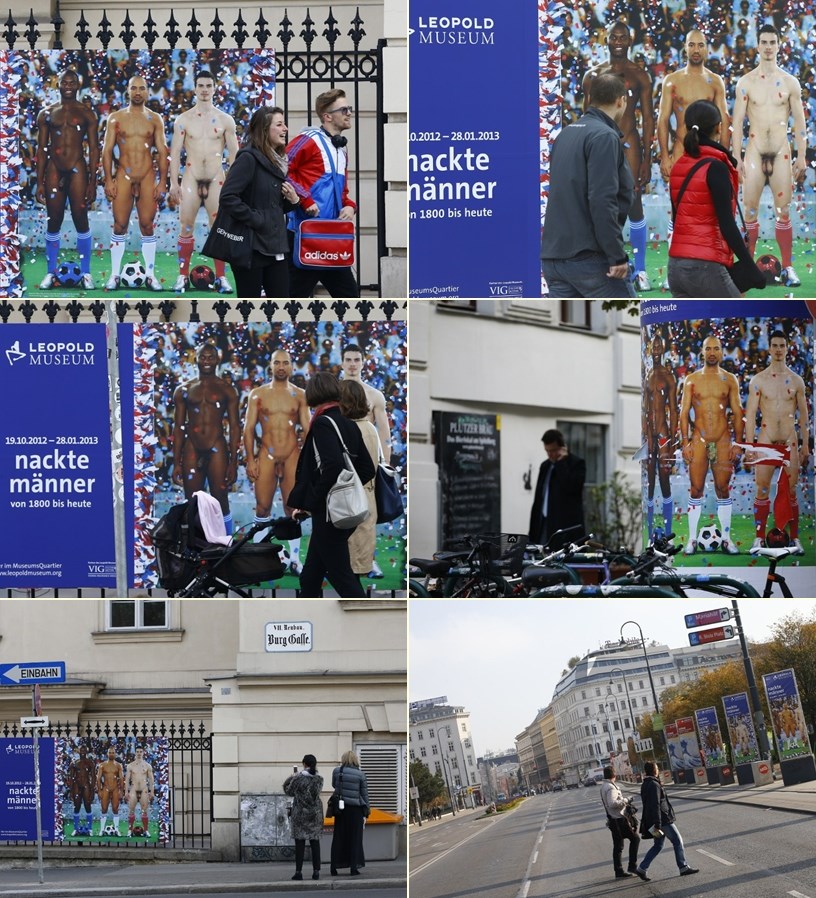 To se zove reklama: Posve goli na jumbo plakatima za izložbu