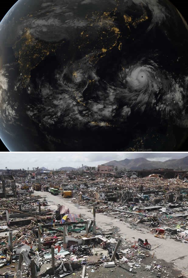 Filipinski tajfun: Čudovište snimljeno satelitom
