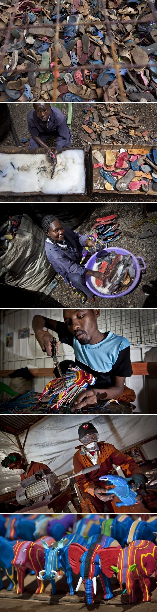 GALERIJA: Ekipa Afrikanaca od odbačenih starih šlapa radi nešto predivno!