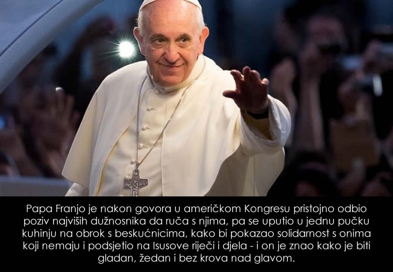 Papa Franjo opet usridu!