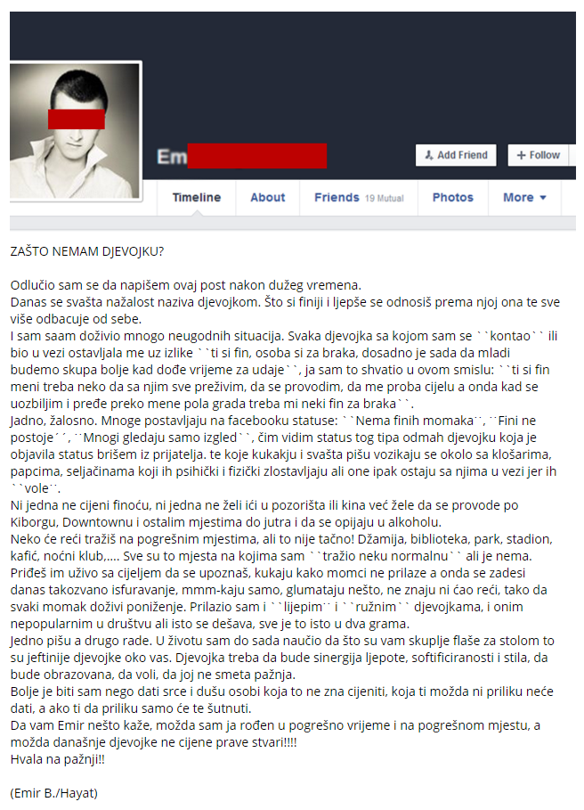 Razočarani Sarajlija o curama: "Što skuplje boce vina, to jeftinije žene oko vas!"