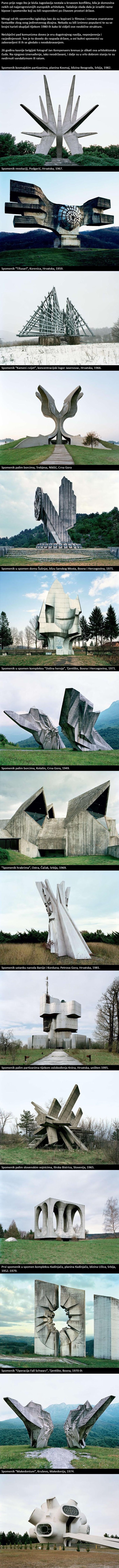 Zadivljujući jugoslavenski spomenici koji izgledaju kao da su iz znanstvenofantastičnog filma