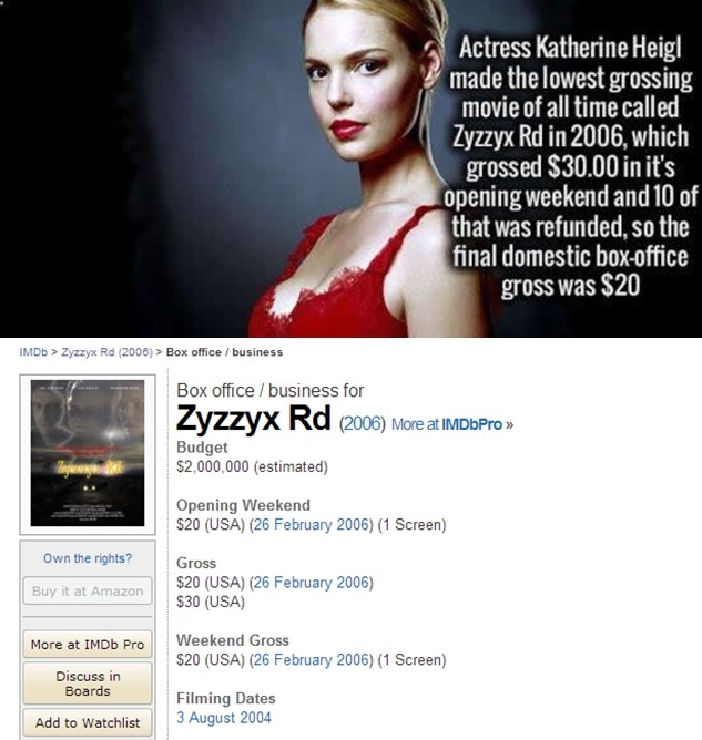 Film s najjadnijom zaradom ikad u povijesti