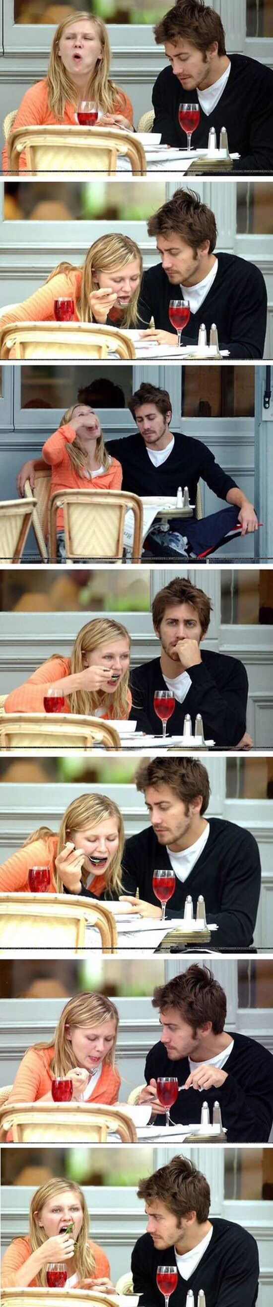 Biste li vi svoju djevojku gledali ovako kada bi na spoju jela na ovaj način?