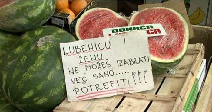 Prodavač lubenica svojom je porukom nasmijao cijeli Balkan