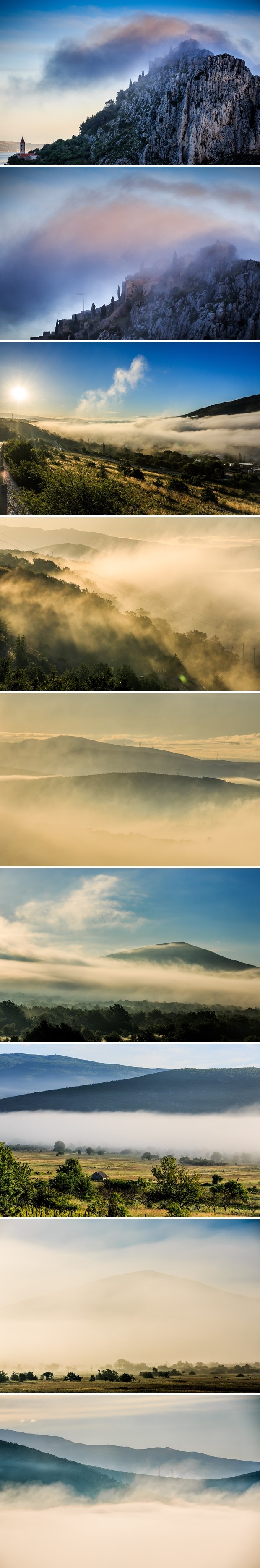 Bajkovito maglovito jutro u Dalmatinskom zaleđu