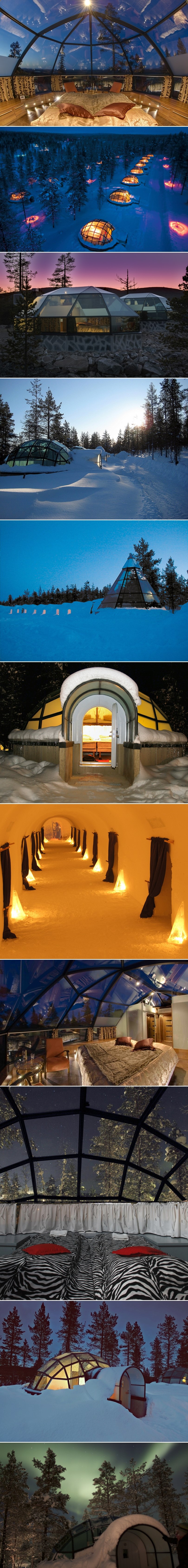 U Finskoj možete iznajmiti romantični stakleni iglu usred šume, za promatranje zvijezda i aurore