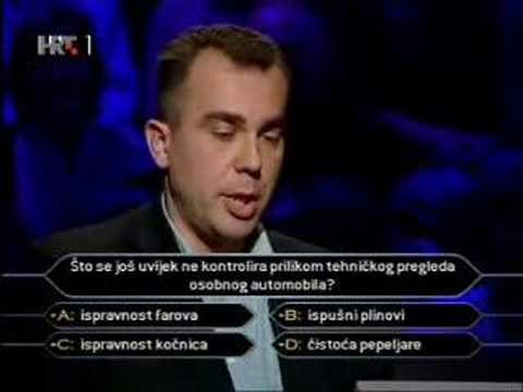 VIDEO Sjećate li se još osobe koja je u Milijunašu pala na prvom pitanju?