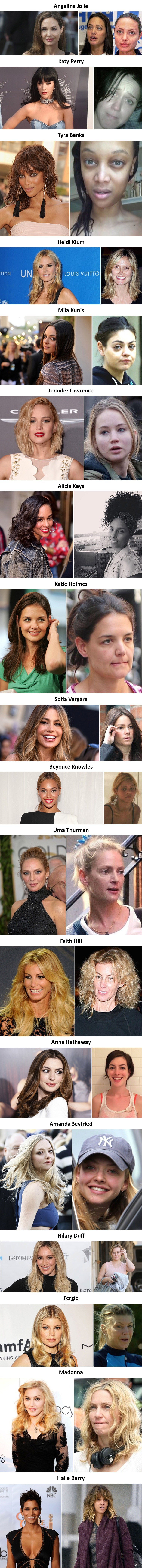 Možete li ih uopće prepoznati? Ovako slavne ljepotice izgledaju bez imalo šminke!