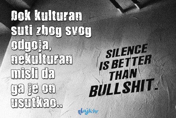 S budalama uvijek isto..