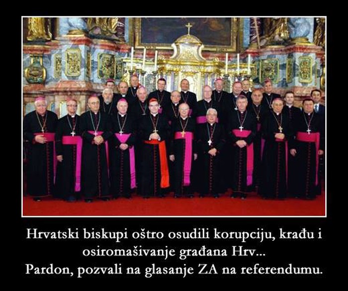 Crkva brani narod od siromaš.. ovaj, huška na diskriminaciju