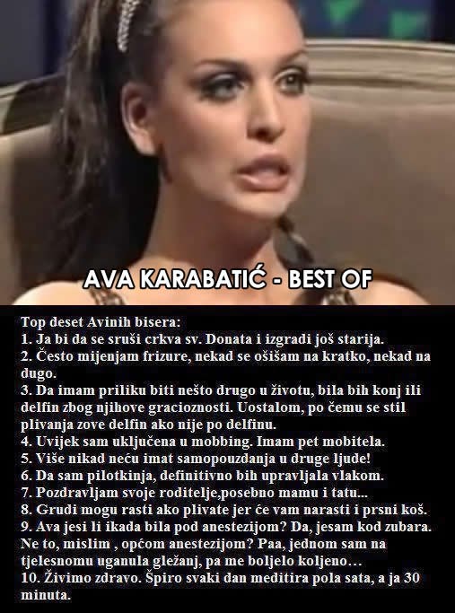 Ava Karabatić: Zvijezda sjajna domaće inteligencije