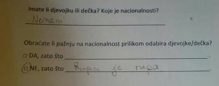 Pitali su ga utječe li nacionalnost na odabir partnerice, a njegov odgovor nasmijao je cijeli internet!