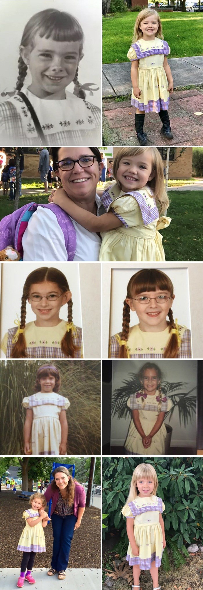 Ova haljinica stara 67 godina postala je obiteljska tradicija, se članice obitelji su je nosile za jednu posebnu prigodu