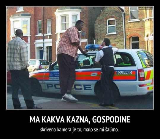 Vozač zaustavio policajca