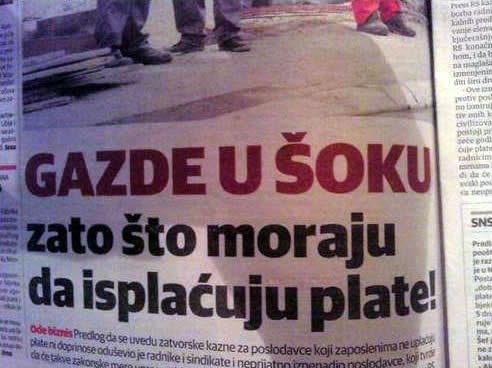 Plaća za rad: Šok i novi udar na gospodarstvo