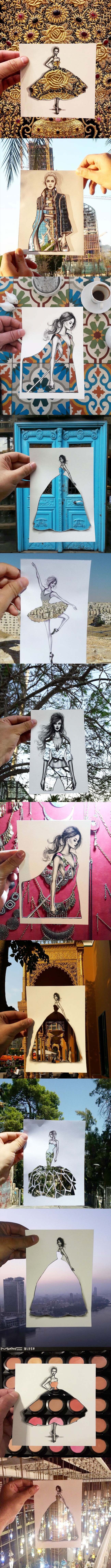 GALERIJA: Ovaj modni ilustrator dizajnira odjeću na jedan sasvim nov i neobičan način