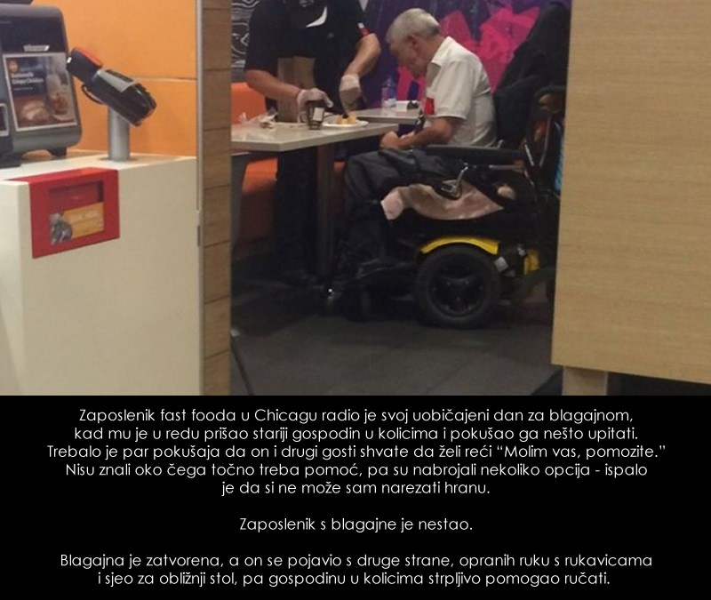 Napustio radno mjesto i stopirao prodaju kako bi pomogao nemoćnom čovjeku!