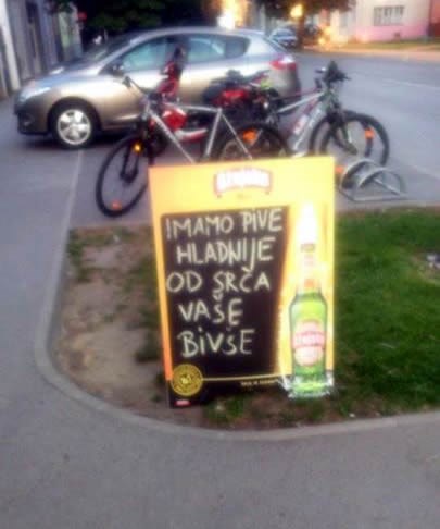 Ponesi skafander i rukavice ako želiš tu na pivu