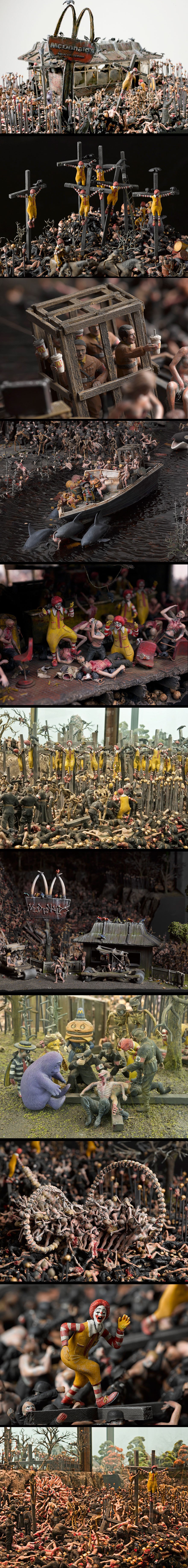 Dva umjetnika prikazala su svoju viziju McDonaldsa otvorenog u paklu