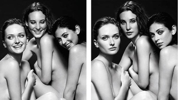 Jedna od ovih fotki je odbijena za reklamu: Pogodite koja